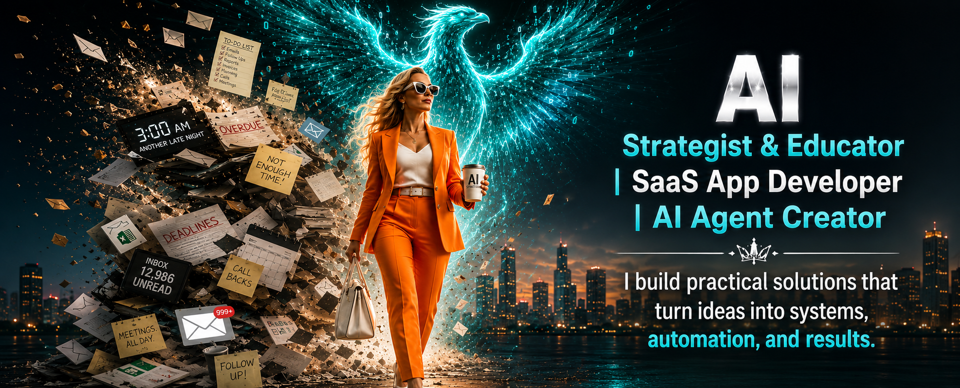 Amy Swayze — AI Strategist & Educator | SaaS App Developer | AI Agent Creator. I build practical solutions that turn ideas into systems, automation, and results.